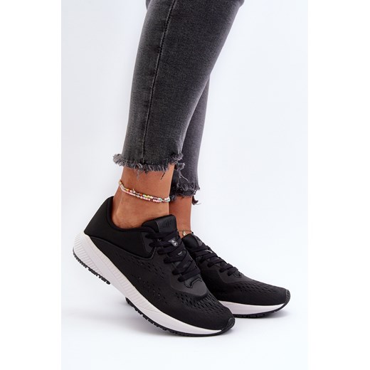 Buty Sportowe Sneakersy Damskie Czarne 4F 4FRSS24FSPOF056 ze sklepu ZAZOO w kategorii Buty sportowe damskie - zdjęcie 175024902