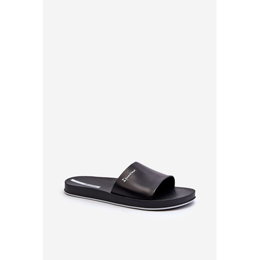 Klapki Męskie Gumowe Czarne 82832 Ipanema Slide Unisex ze sklepu ZAZOO w kategorii Klapki męskie - zdjęcie 175027832