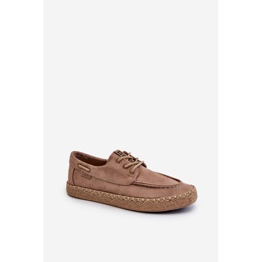 Męskie Sznurowane Espadryle Beżowe Big Star NN174054 43 ZAZOO