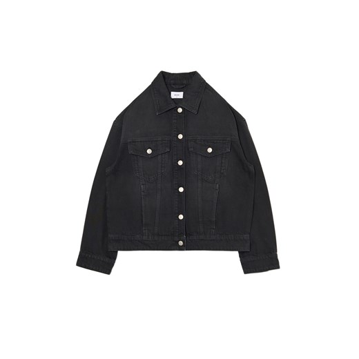 Cropp - Czarna kurtka jeansowa oversize - czarny Cropp XL Cropp