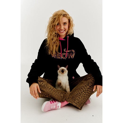 Bluza z kapturem Meow XS ze sklepu NAOKO w kategorii Bluzy damskie - zdjęcie 175042802