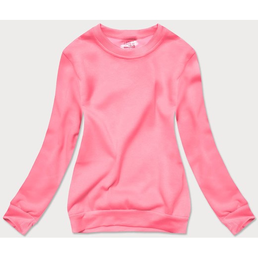 Bluza dresowa damska ze ściągaczami jasno-różowa (w01-20) ze sklepu goodlookin.pl w kategorii Bluzy damskie - zdjęcie 175043343