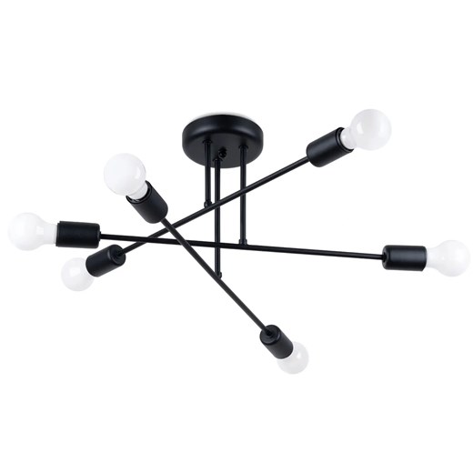 Czarna industrialna lampa sufitowa patyki - A633-Tefo Lumes One Size Edinos.pl