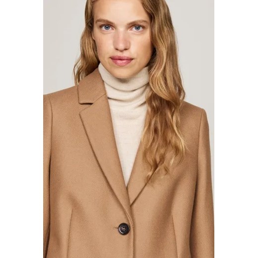 Tommy Hilfiger Wełniany płaszcz | z dodatkiem kaszmiru Tommy Hilfiger 36 Gomez Fashion Store