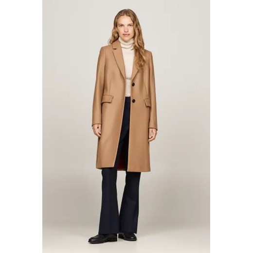 Tommy Hilfiger Wełniany płaszcz | z dodatkiem kaszmiru ze sklepu Gomez Fashion Store w kategorii Płaszcze damskie - zdjęcie 175054621
