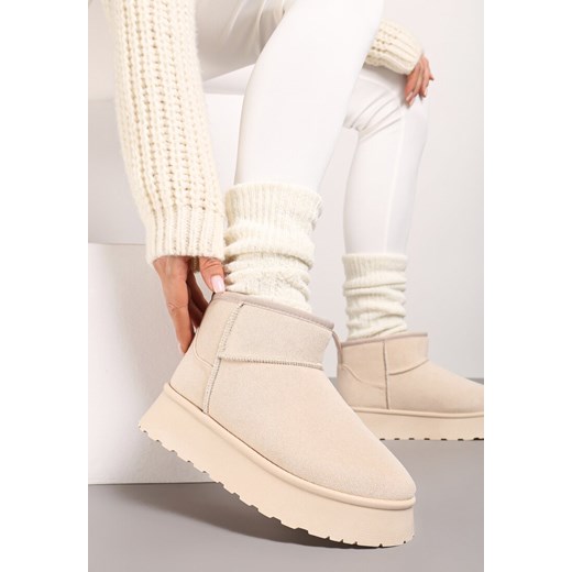 Śniegowce damskie Born2be casual na zimę 