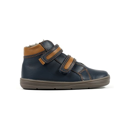 Richter Shoes Skórzane buty &quot;Dash&quot; w kolorze granatowymb do chodzenia na boso ze sklepu Limango Polska w kategorii Buty zimowe dziecięce - zdjęcie 175057174