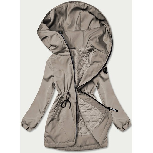 Parka damska z kapturem oliwka (B8121-48) ze sklepu goodlookin.pl w kategorii Parki damskie - zdjęcie 175057671
