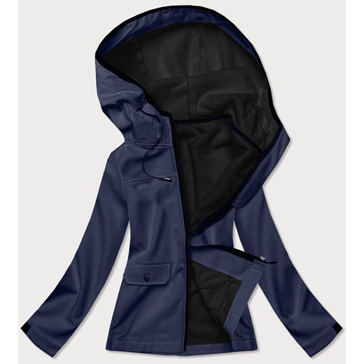 Damska kurtka sportowa typu softshell granatowa (hd182-4) ze sklepu goodlookin.pl w kategorii Kurtki damskie - zdjęcie 175059120