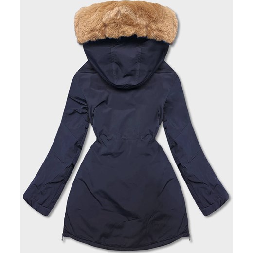 Damska parka zimowa granatowa (CAN-588) Goodlookin.pl XL (42) wyprzedaż goodlookin.pl