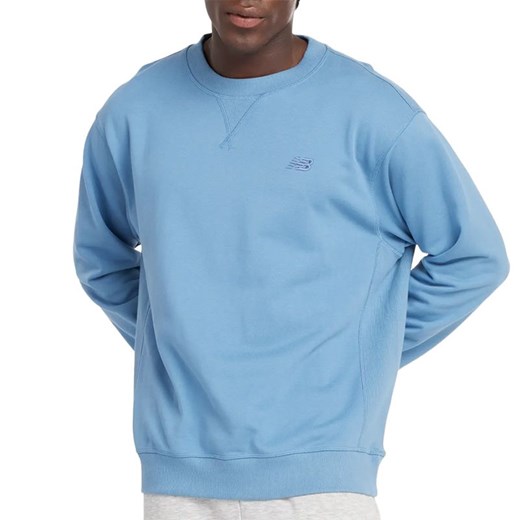 Bluza New Balance MT41506HEB - niebieska ze sklepu streetstyle24.pl w kategorii Bluzy męskie - zdjęcie 175065510