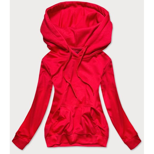 Cienka bluza dresowa damska czerwona (20002) ze sklepu goodlookin.pl w kategorii Bluzy damskie - zdjęcie 175066944
