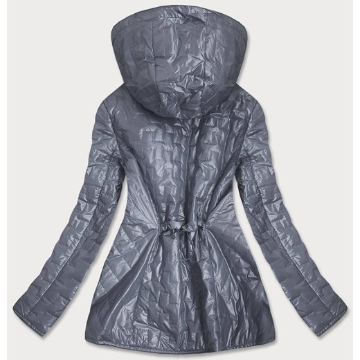 Kurtka damska z ozdobnymi wstawkami szara (mm50) Goodlookin.pl 54 goodlookin.pl okazja