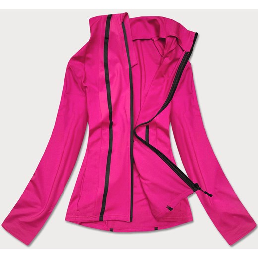 Bluza damska z niską stójką różowa (hh020-51) ze sklepu goodlookin.pl w kategorii Bluzy damskie - zdjęcie 175072622
