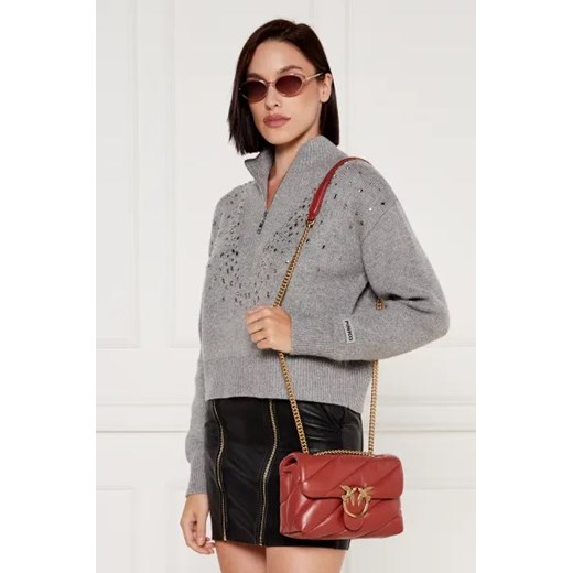 Pinko Skórzana torebka na ramię LOVE PUFF MINI Pinko One Size Gomez Fashion Store