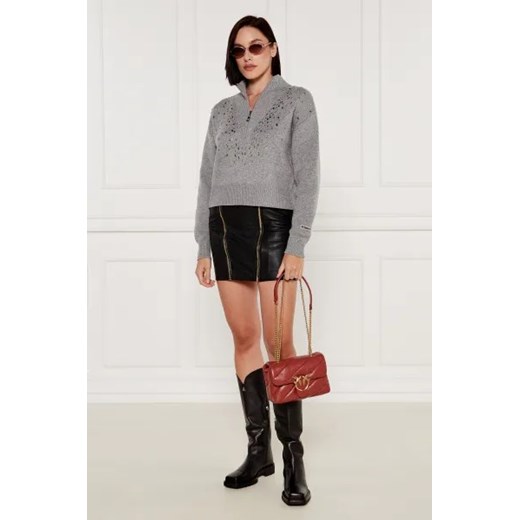 Pinko Skórzana torebka na ramię LOVE PUFF MINI Pinko One Size Gomez Fashion Store