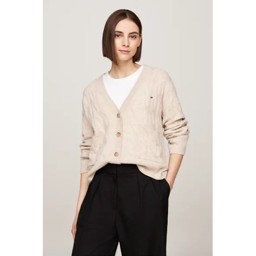 Tommy Hilfiger Wełniany kardigan | Regular Fit Tommy Hilfiger M Gomez Fashion Store