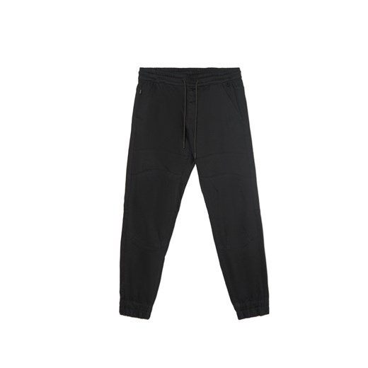 Cropp - Czarne joggery z kieszeniami cargo - czarny ze sklepu Cropp w kategorii Spodnie męskie - zdjęcie 175076253