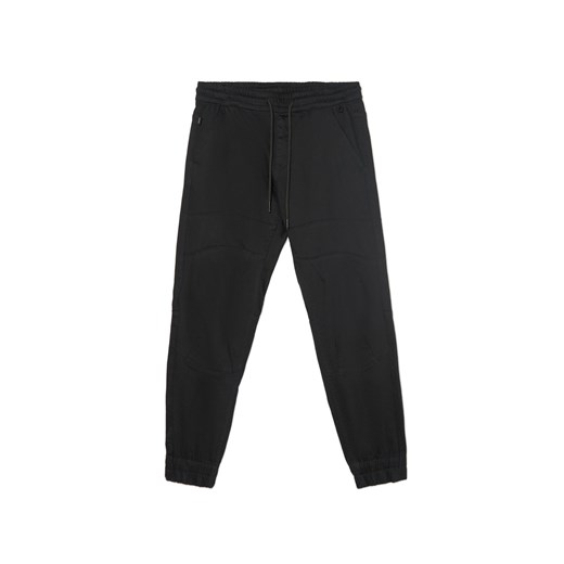 Cropp - Czarne joggery - czarny Cropp 30 Cropp