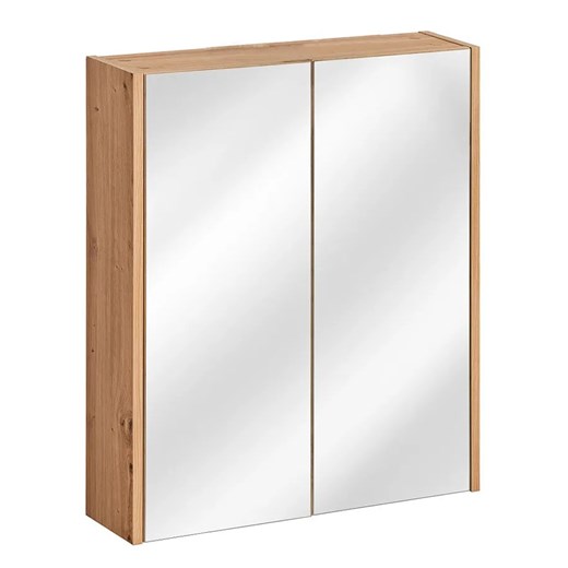 Wisząca szafka łazienkowa z lustrem - Lozi 5X 60 cm ze sklepu Edinos.pl w kategorii Szafki i regały łazienkowe - zdjęcie 175077474