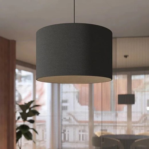 Czarna minimalistyczna lampa z abażurem - A654-Igla Lumes One Size Edinos.pl