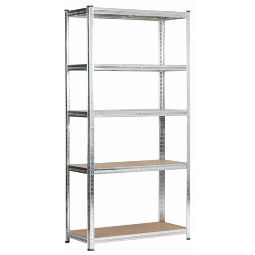 Metalowy srebrny regał 180 cm - Filove 4X ze sklepu Edinos.pl w kategorii Regały i witryny - zdjęcie 175077740