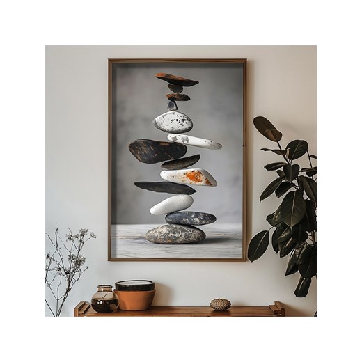 ABERTO DESIGN Druk artystyczny w drewnianej ramce - 70 x 50 cm Aberto Design onesize wyprzedaż Limango Polska