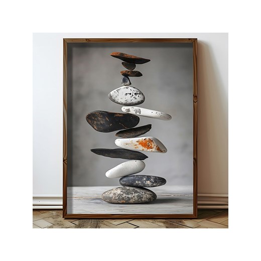 ABERTO DESIGN Druk artystyczny w drewnianej ramce - 70 x 50 cm Aberto Design onesize promocja Limango Polska