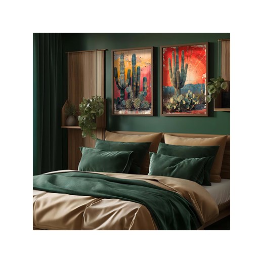 ABERTO DESIGN Druki artystyczne (2 szt.) w drewnianej ramce - 70 x 50 cm Aberto Design onesize okazyjna cena Limango Polska