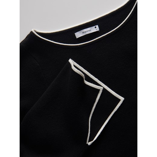 Reserved - Sweter z wiskozą - czarny Reserved S Reserved