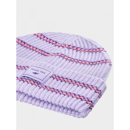 Dziewczęca czapka zimowa 4F 4FJWAW24ACAPF418 - fioletowa 4f Junior One-size Sportstylestory.com