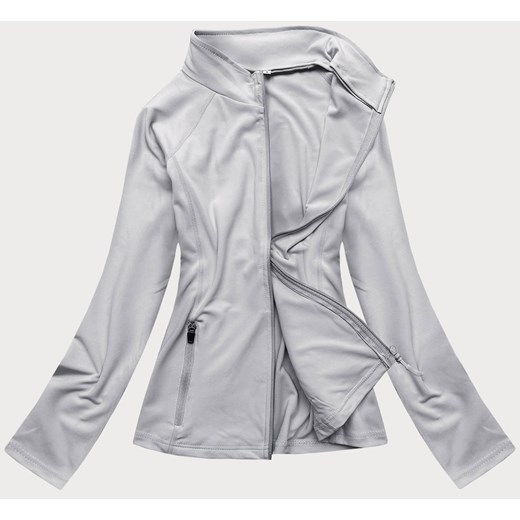 Dopasowana bluza damska szara (hd154-03) ze sklepu goodlookin.pl w kategorii Bluzy damskie - zdjęcie 175088093