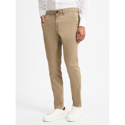 Jack & Jones Spodnie Mężczyźni Bawełna melanżowy jednolity ze sklepu vangraaf w kategorii Spodnie męskie - zdjęcie 175089460