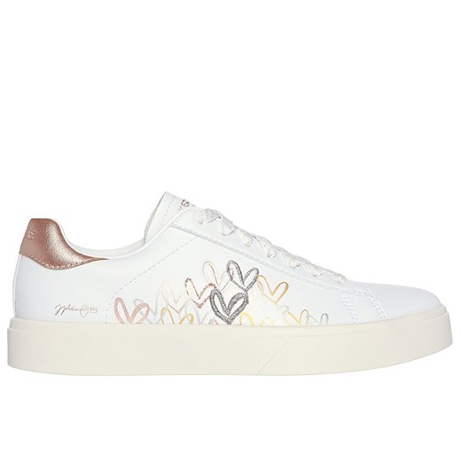 Buty Skechers Eden LX Gleaming Hearts 185129WMLT - białe ze sklepu streetstyle24.pl w kategorii Trampki damskie - zdjęcie 175099962