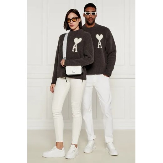 AMI Paris Wełniany sweter | Regular Fit Ami Paris XS Gomez Fashion Store