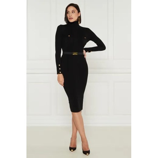Elisabetta Franchi Sukienka z paskiem | z dodatkiem jedwabiu ze sklepu Gomez Fashion Store w kategorii Sukienki - zdjęcie 175100464
