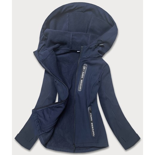 Damska kurtka sportowa typu softshell granatowa (HD185-4) ze sklepu goodlookin.pl w kategorii Kurtki damskie - zdjęcie 175103092