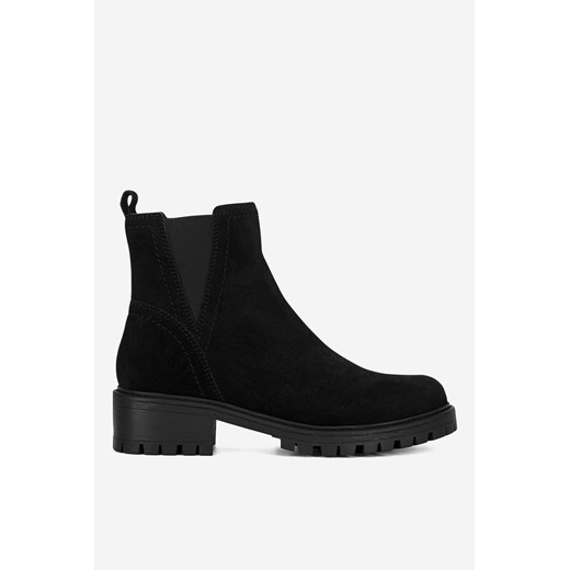 Botki Lasocki czarne casual bez zapięcia