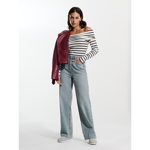 Sinsay - Bluzka z długimi rękawami - wielobarwny Sinsay L Sinsay