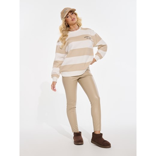 Sinsay - Bluza w pasy - beżowy Sinsay XS Sinsay