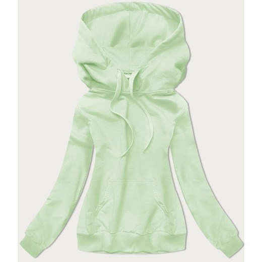 Cienka damska bluza kangurka pistacjowa (W06-39) ze sklepu goodlookin.pl w kategorii Bluzy damskie - zdjęcie 175105931