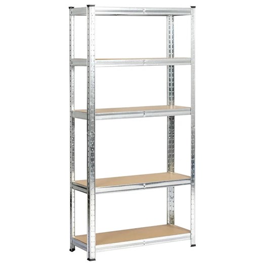 Srebrny regał metalowy 154 cm - Filove 3X ze sklepu Edinos.pl w kategorii Regały i witryny - zdjęcie 175107343