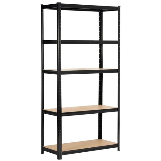 Czarny metalowy regał do garażu 180 cm - Filove 4X ze sklepu Edinos.pl w kategorii Regały i witryny - zdjęcie 175110752
