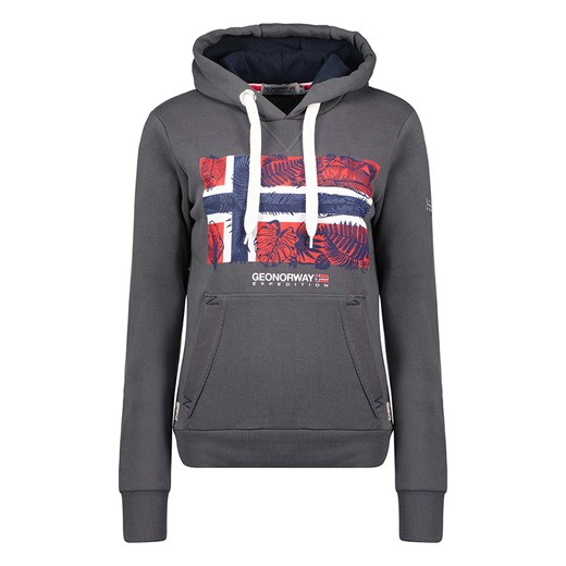 Geographical Norway Bluza &quot;Gpalm&quot; w kolorze antracytowym ze sklepu Limango Polska w kategorii Bluzy damskie - zdjęcie 175111570