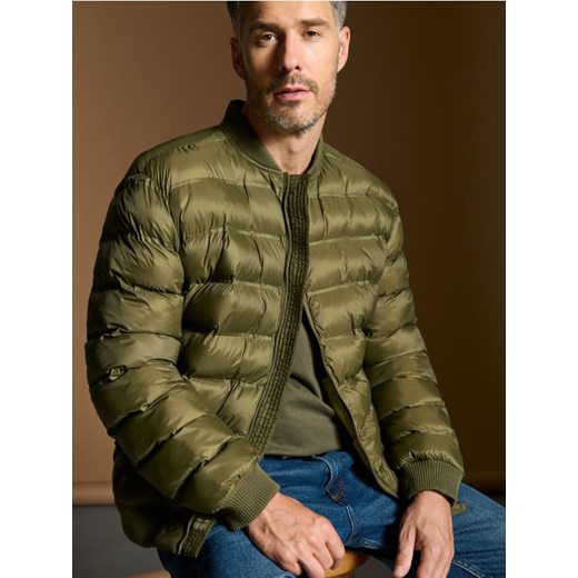 Sinsay - Kurtka bomber puffer - khaki ze sklepu Sinsay w kategorii Kurtki męskie - zdjęcie 175112604