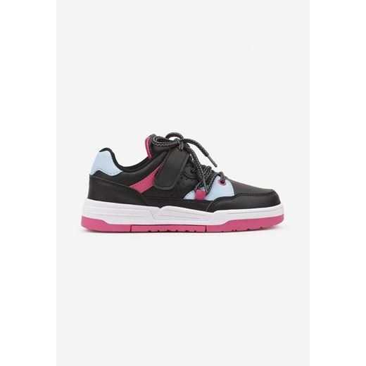 Czarno-Niebieskie Buty Sportowe Zapinane na Rzep i Sznurowane Benielle ze sklepu renee.pl w kategorii Buty sportowe dziecięce - zdjęcie 175114962