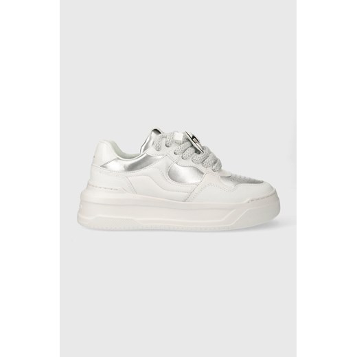 Karl Lagerfeld sneakersy skórzane KREW MAX kolor biały KL63324 ze sklepu ANSWEAR.com w kategorii Buty sportowe damskie - zdjęcie 175117470