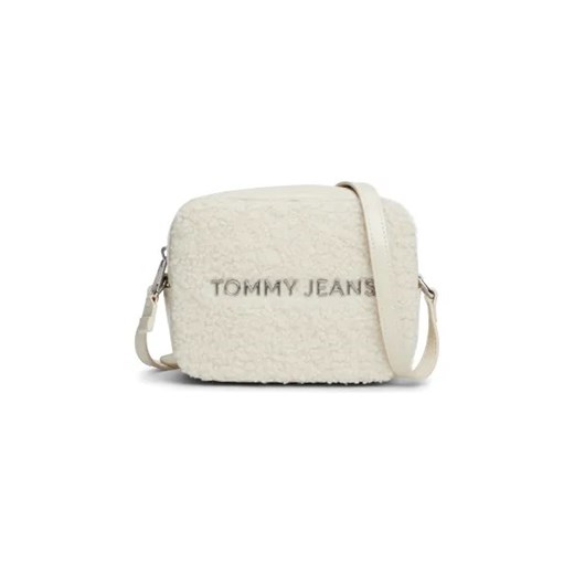 Listonoszka Tommy Jeans na ramię beżowa matowa