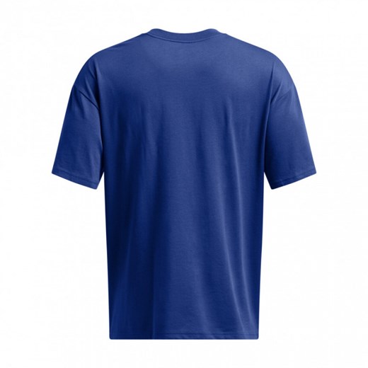 Męski t-shirt z nadrukiem Under Armour UA M Hw Os Sm Box Ss - niebieski ze sklepu Sportstylestory.com w kategorii T-shirty męskie - zdjęcie 175123150