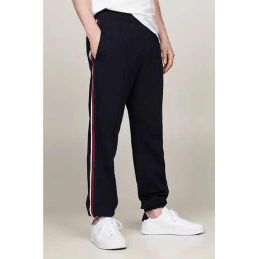 Czarne spodnie męskie Tommy Hilfiger sportowe